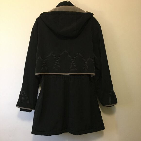 Vintage Eaton's Utex Arctic Stitched Hooded Black Cattle Style Jacket - Picture 2 of 16